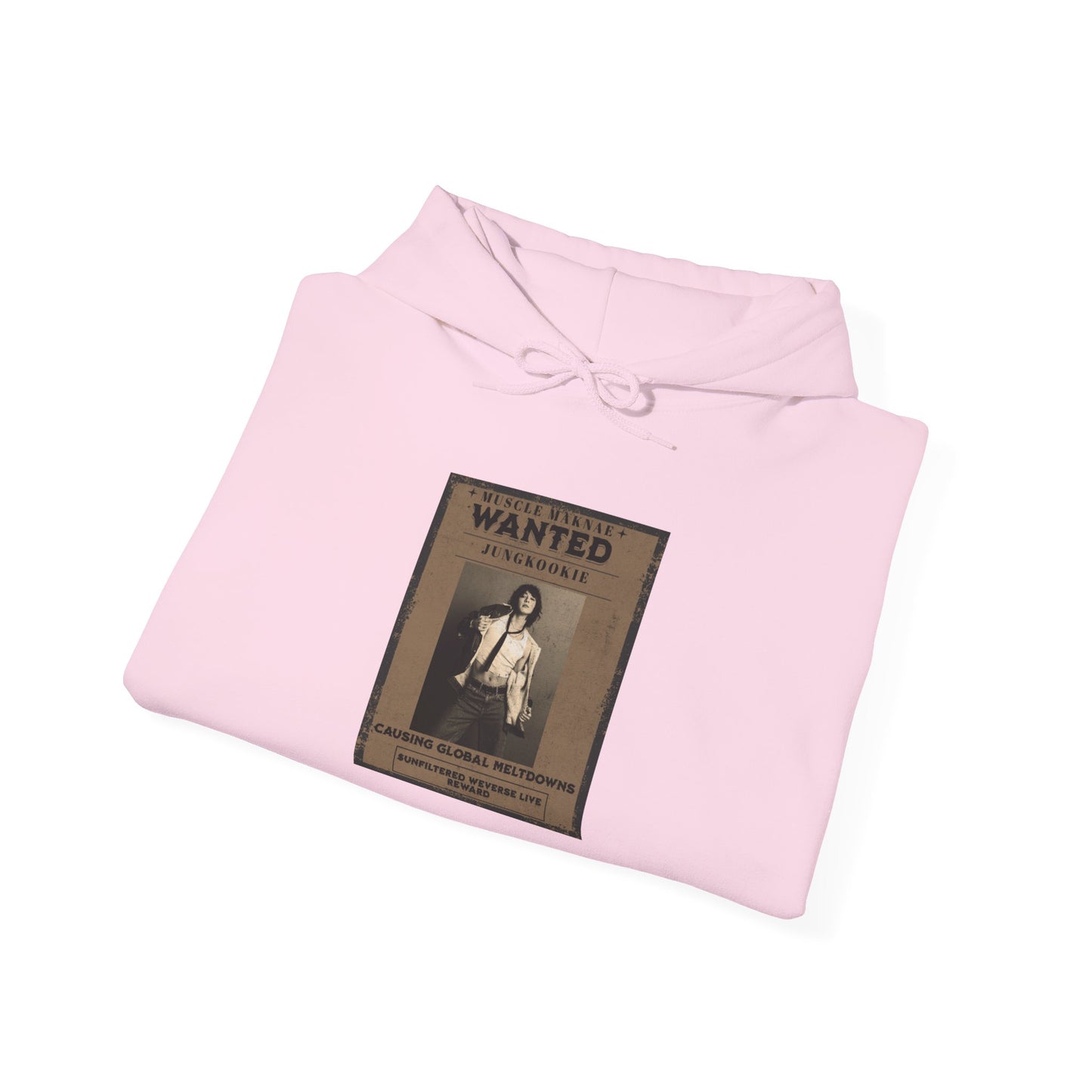 Hoodie — Vintage JK 'WANTED' Poster Graphic Pullover