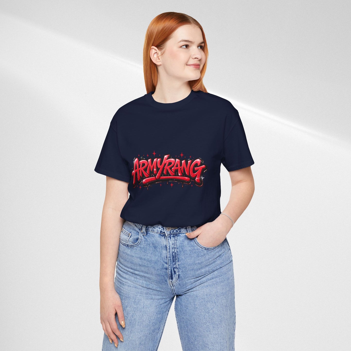 BTS T-Shirt — 'ARMYRANG' Red Graffiti Logo Tee