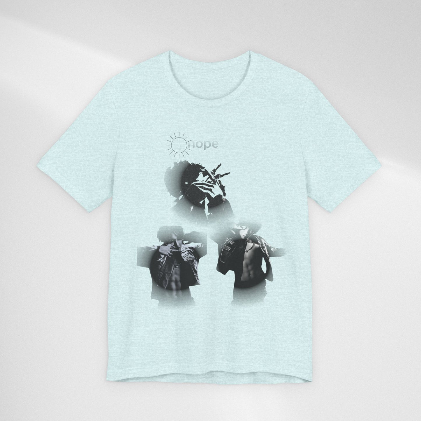 J hope Graphic Tee — Moody Monochrome Portraits