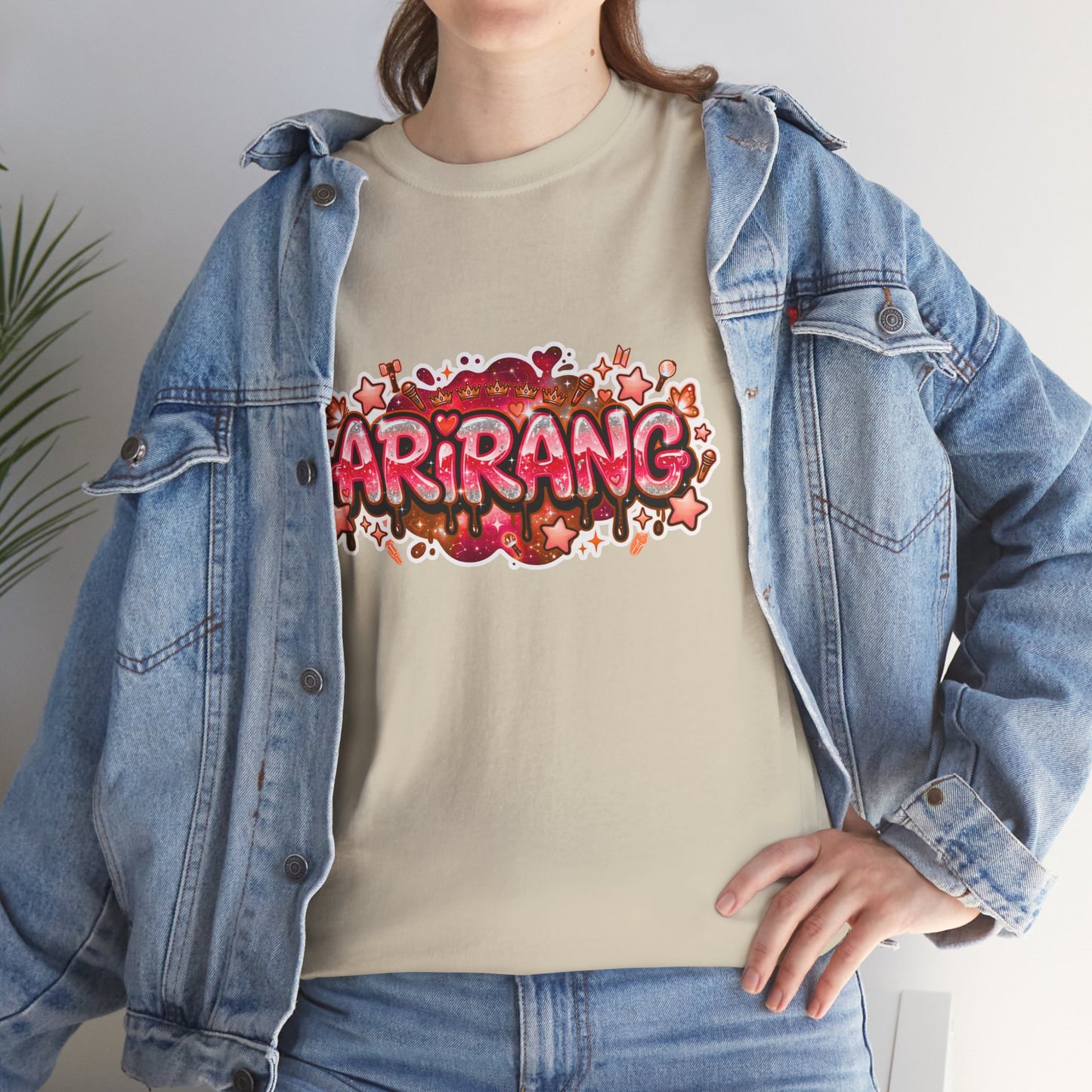 BTS Arirang Floral Graphic Tee - Korean Music Tribute Shirt