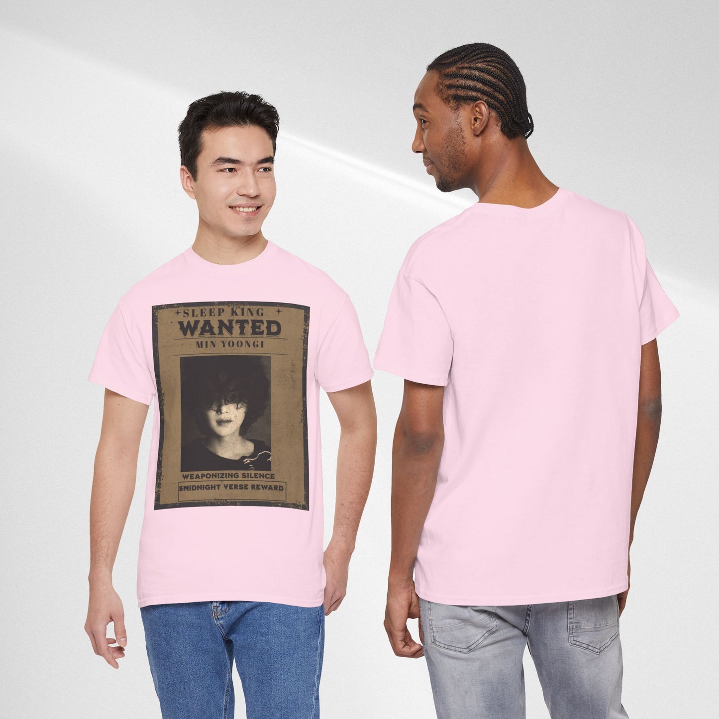 Suga Vintage “Sleeping Wanted” Retro Poster T-Shirt