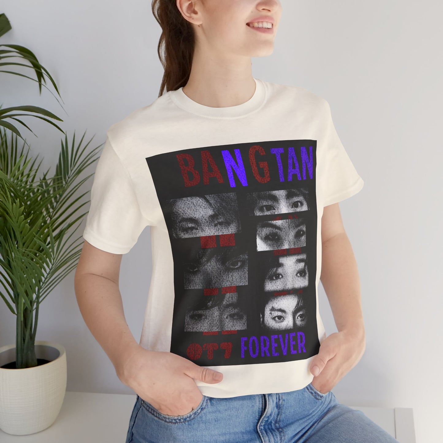 Bangtan Forever BTS Eyes Graphic Tee – K‑Pop Fan Shirt