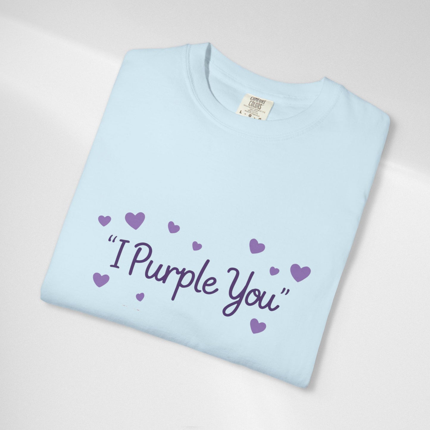I Purple You T-Shirt — Cute Purple Hearts Valentine Tee