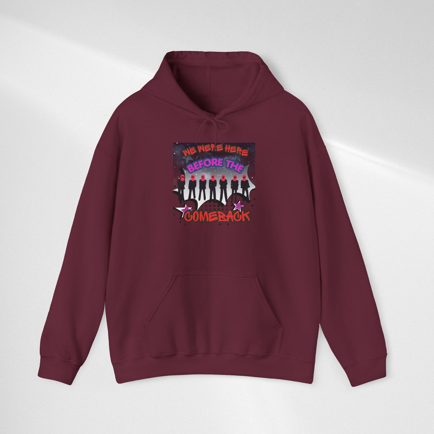 Comeback Crew Hoodie — "We Were Here Before The Comeback" Graphic Hoodie