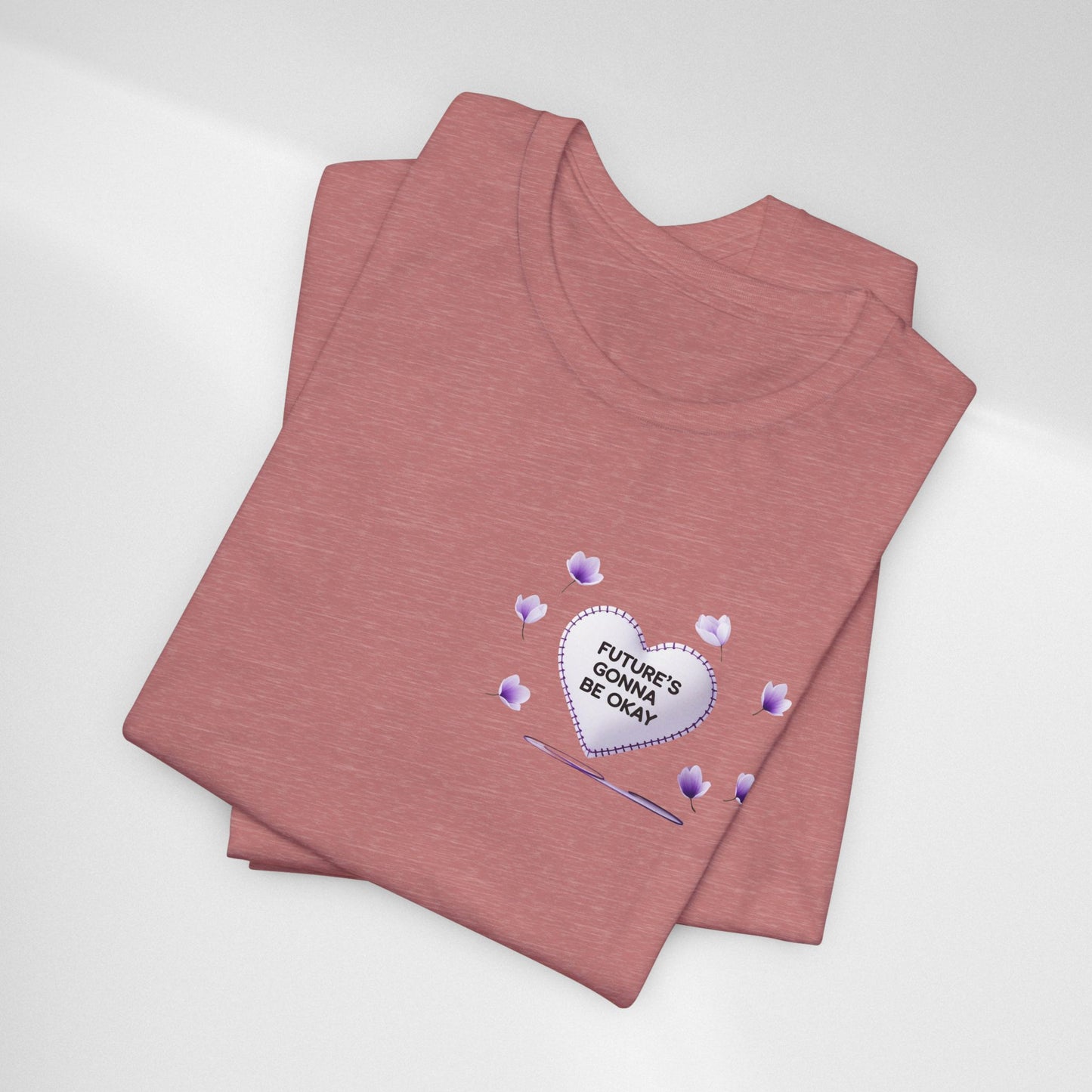 Future's Gonna Be Okay T-Shirt — Purple Heart Positive Graphic Tee