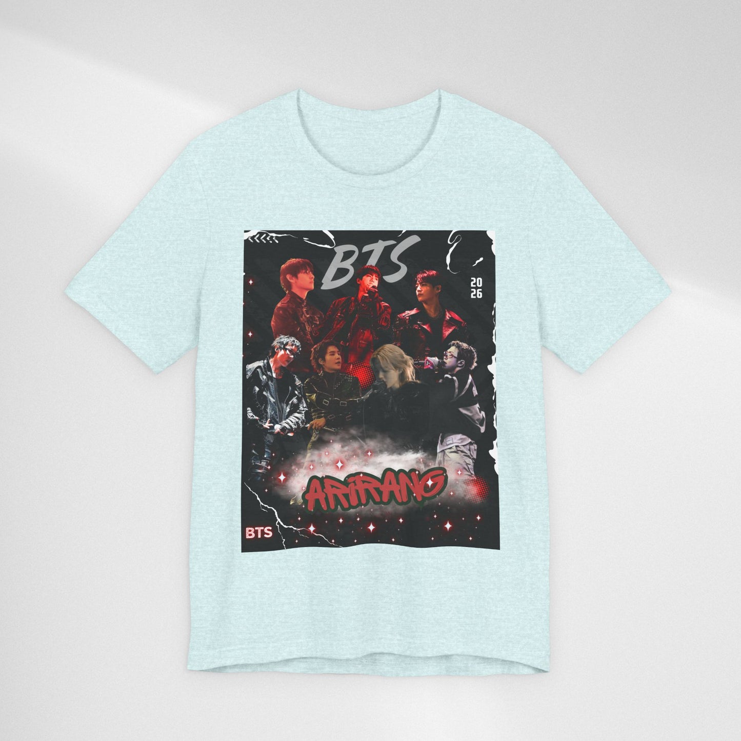 BTS ARIRANG Band Graphic Tee — 'BTS ARMY' Retro Concert Poster Shirt