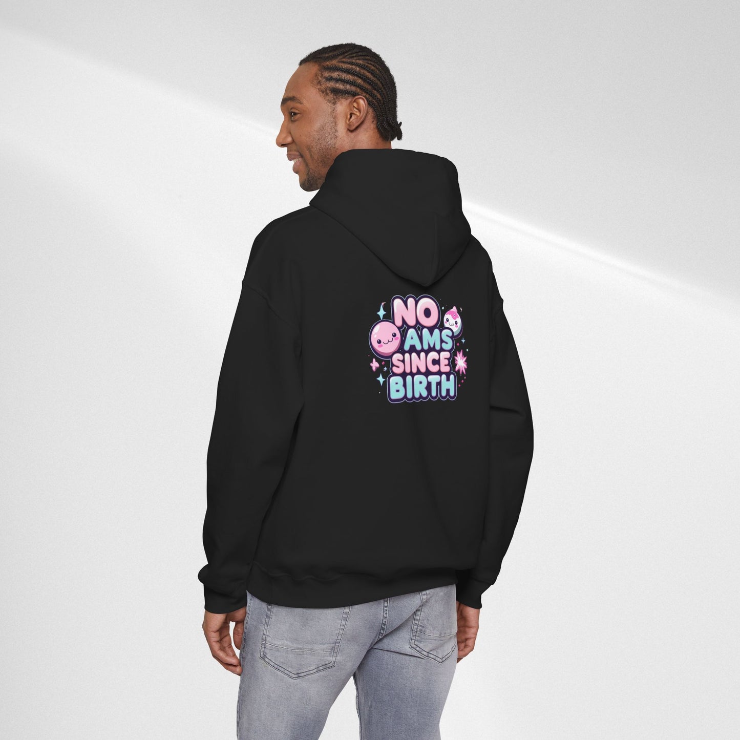 Hoodie — "No Jams Since Birth" Cute Kawaii Graphic Pullover