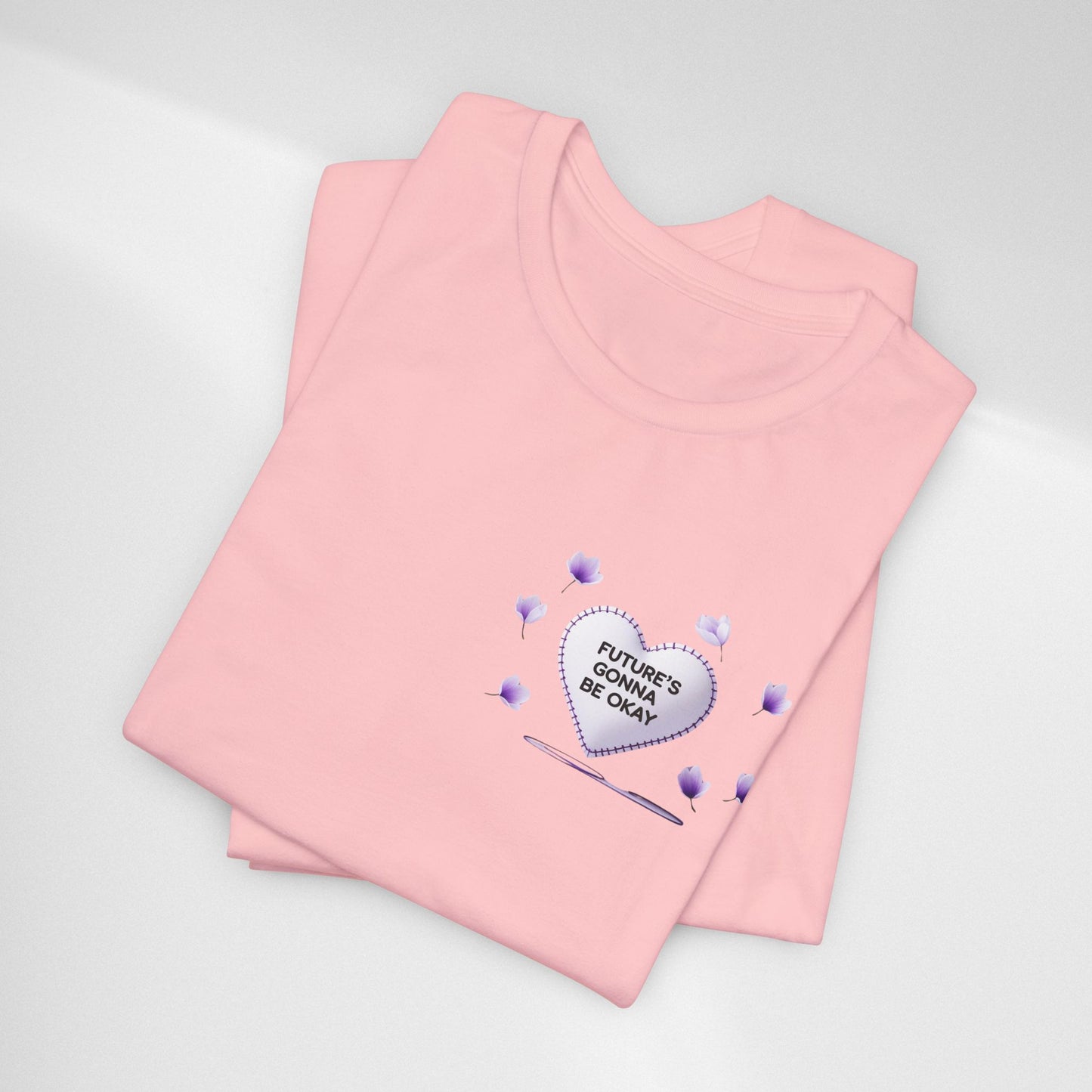 Future's Gonna Be Okay T-Shirt — Purple Heart Positive Graphic Tee