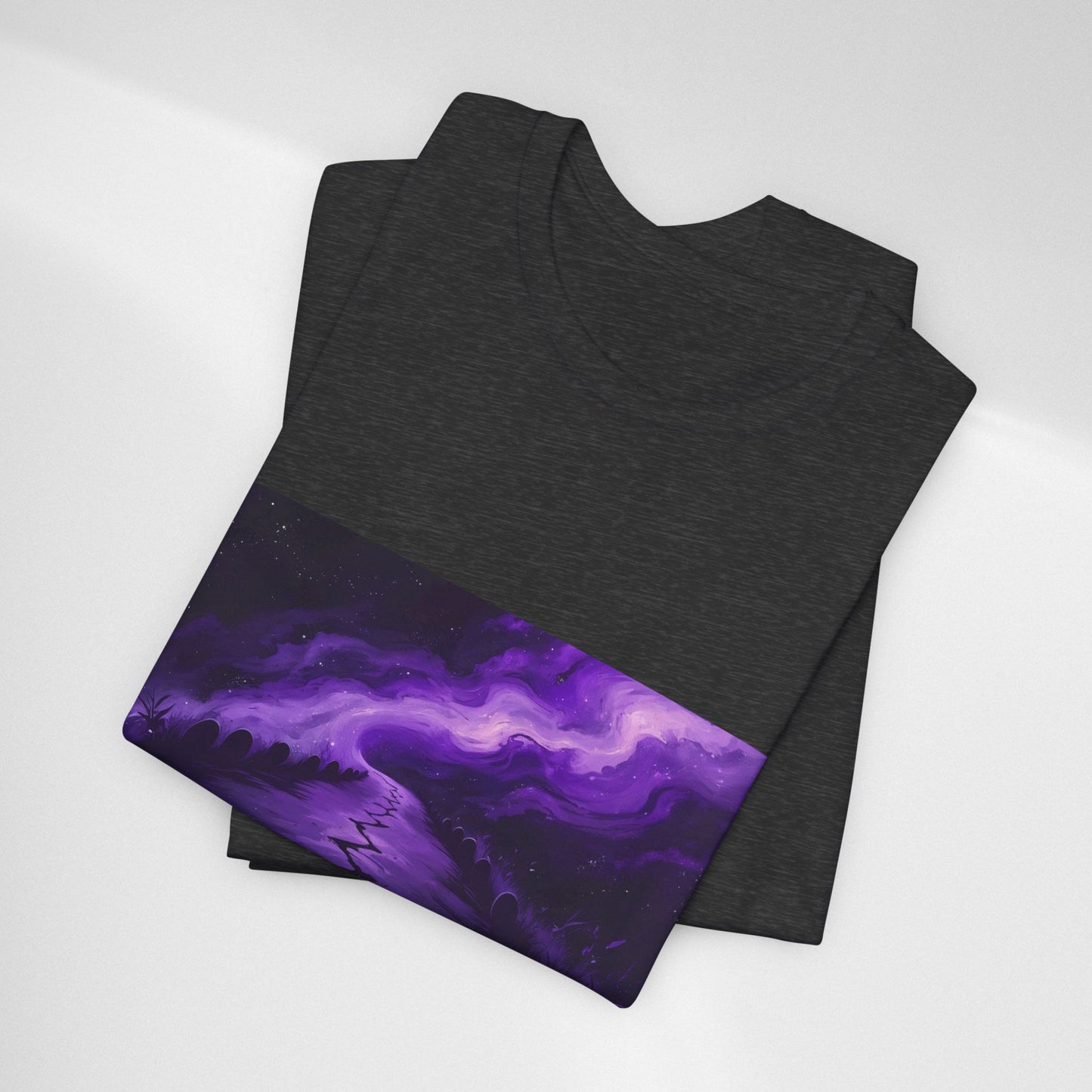 You Never Walk Alone Tee — Purple Night Stairway Graphic T‑Shirt