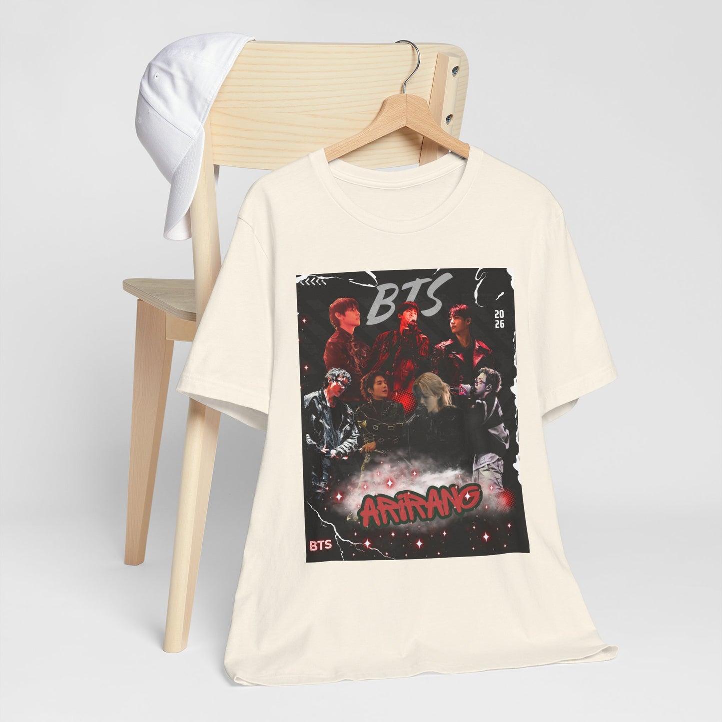 BTS ARIRANG Band Graphic Tee — 'BTS ARMY' Retro Concert Poster Shirt