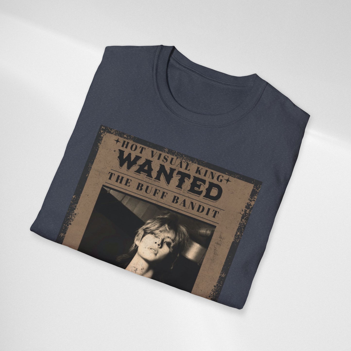 Wanted V Poster Graphic T-Shirt — "The Ruff Bandit" Vintage Western Mugshot Tee