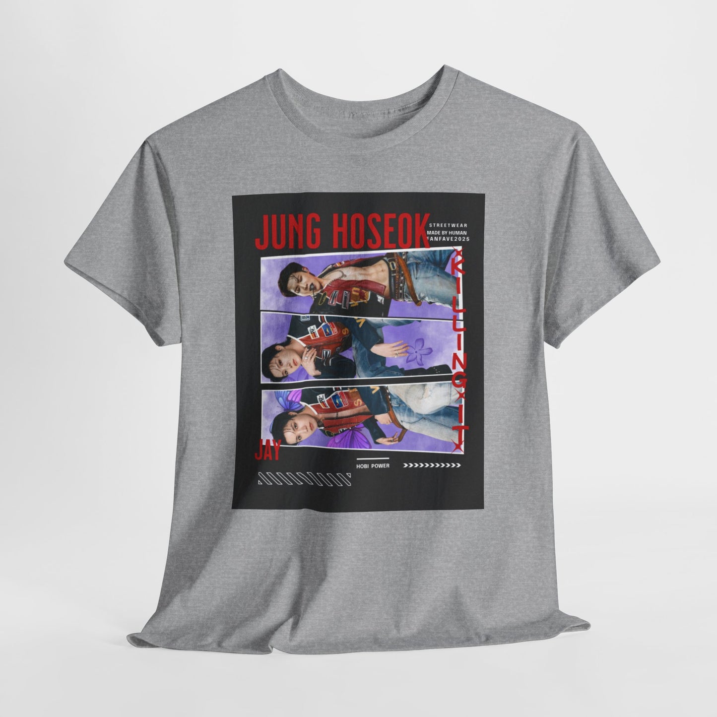 Jung Hoseok Photo Collage Tee — Retro K-Pop Fan Shirt