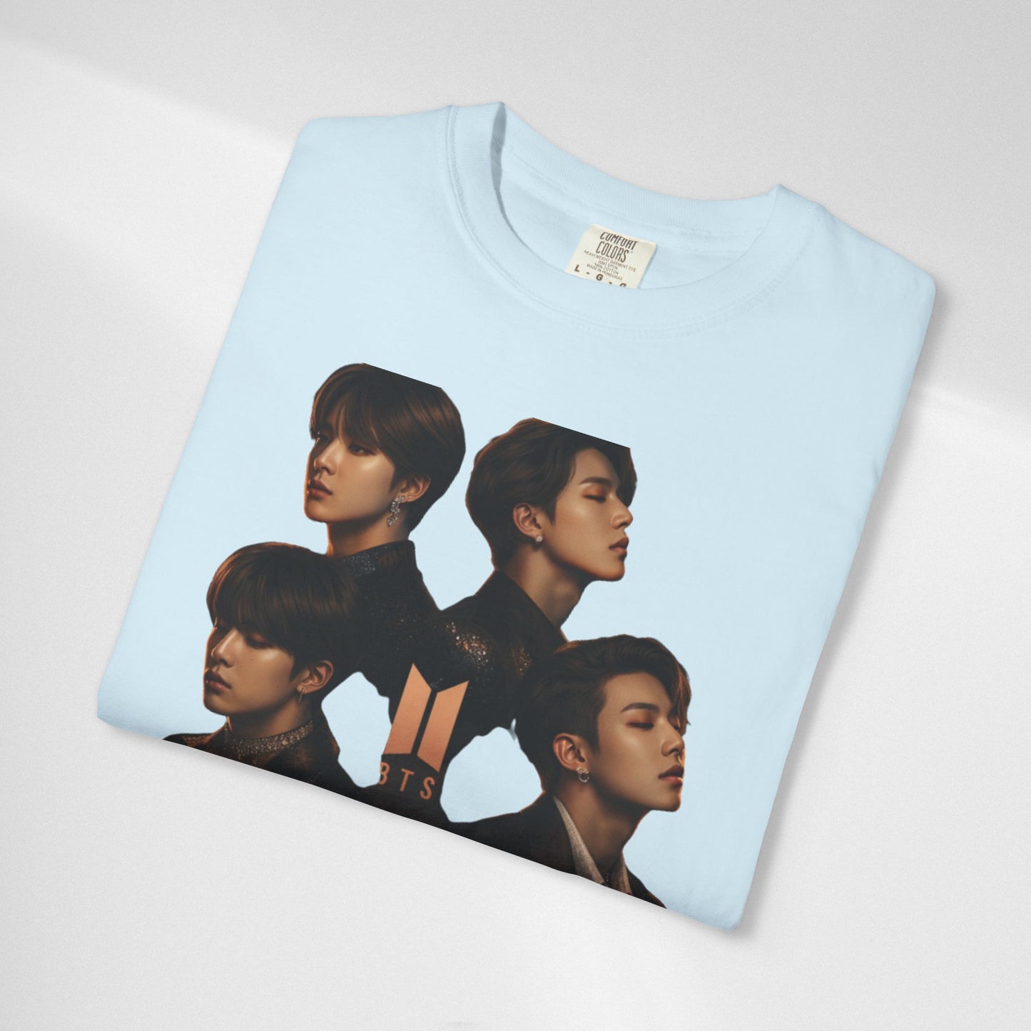BTS Portrait Collage T-Shirt — Dark Mood Graphic Tee