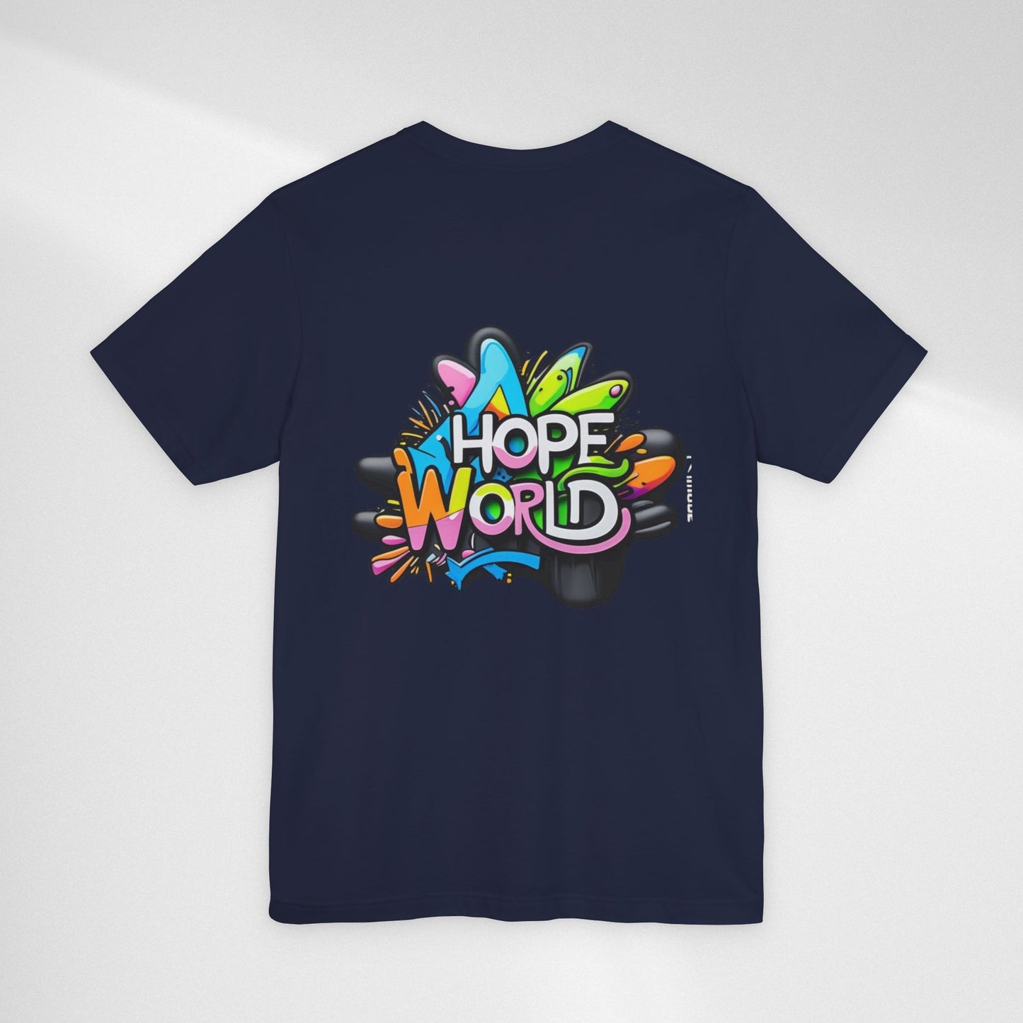 Hope World Graphic Tee — Colorful Graffiti BTS-Inspired Shirt