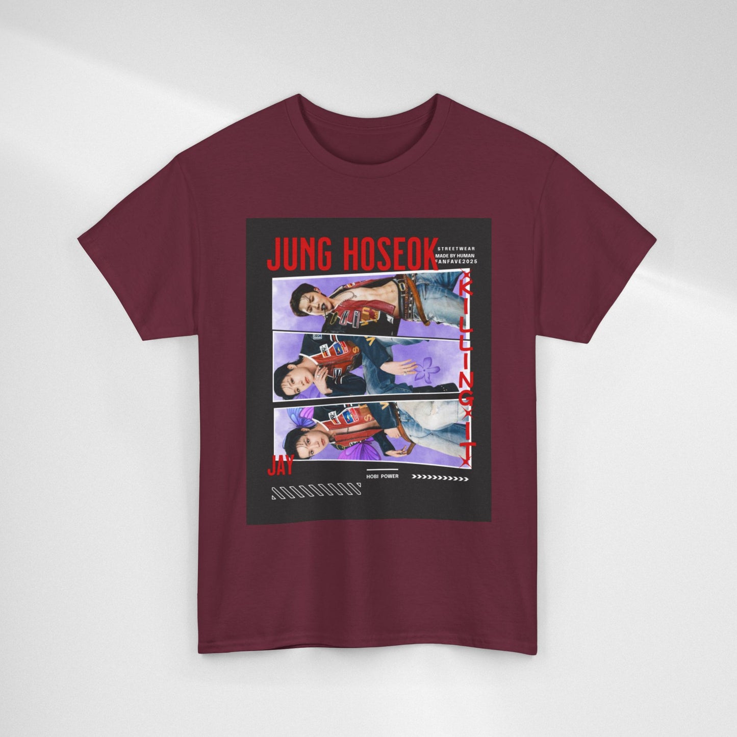 Jung Hoseok Photo Collage Tee — Retro K-Pop Fan Shirt