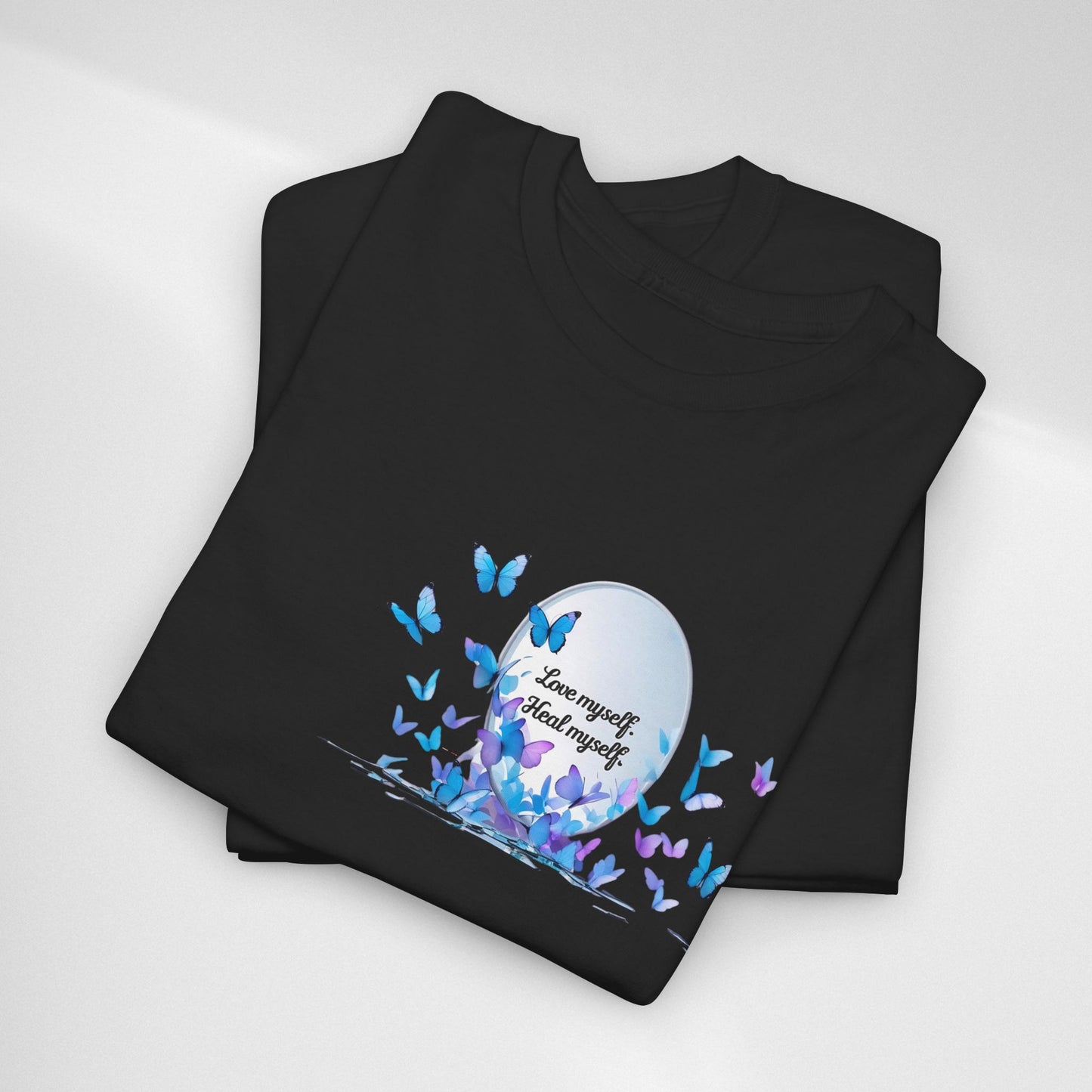 Butterfly Moon T-Shirt — "Strength Through Change" Inspirational Tee