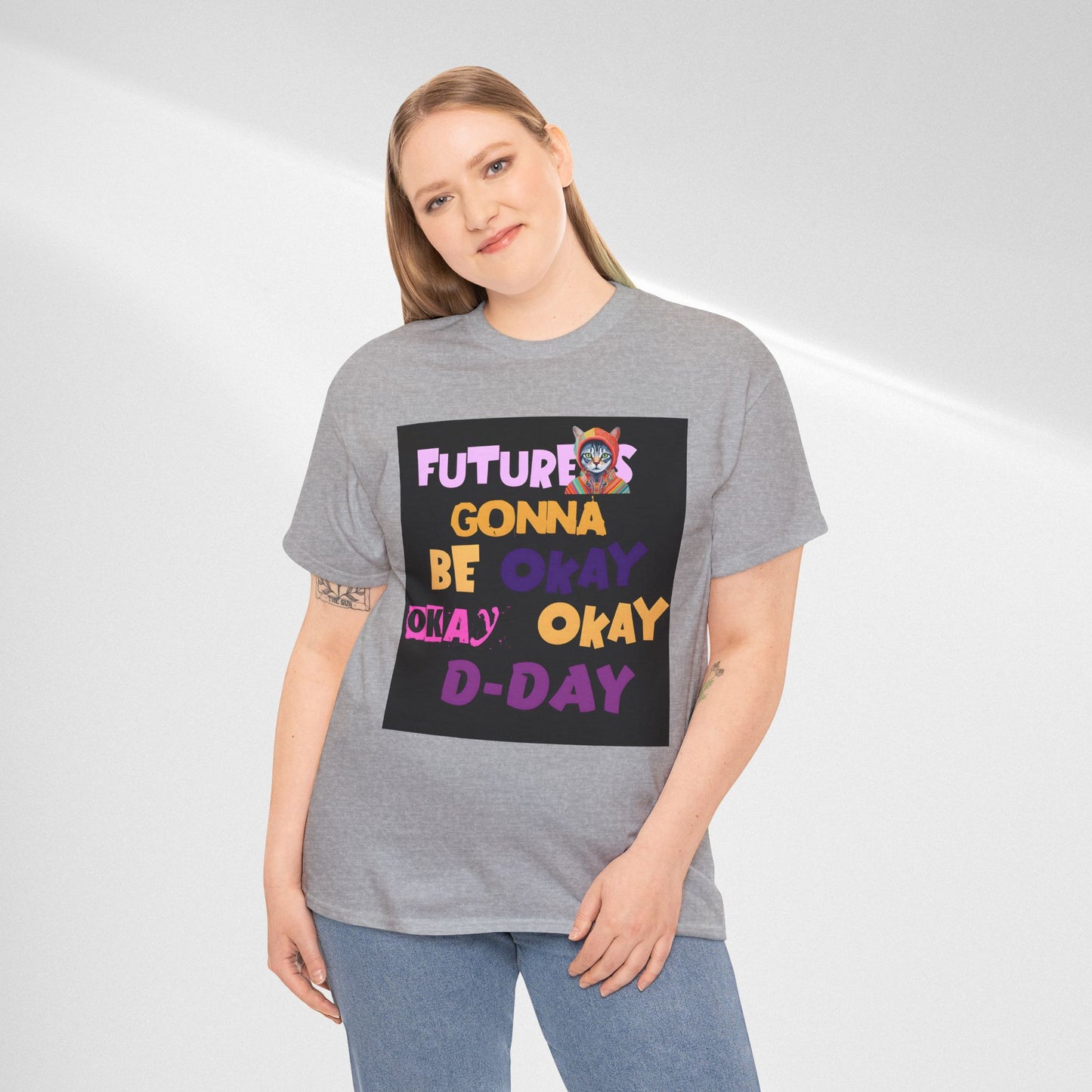 Future's Gonna Be Okay D-Day T-Shirt — Positive Retro Graphic Tee