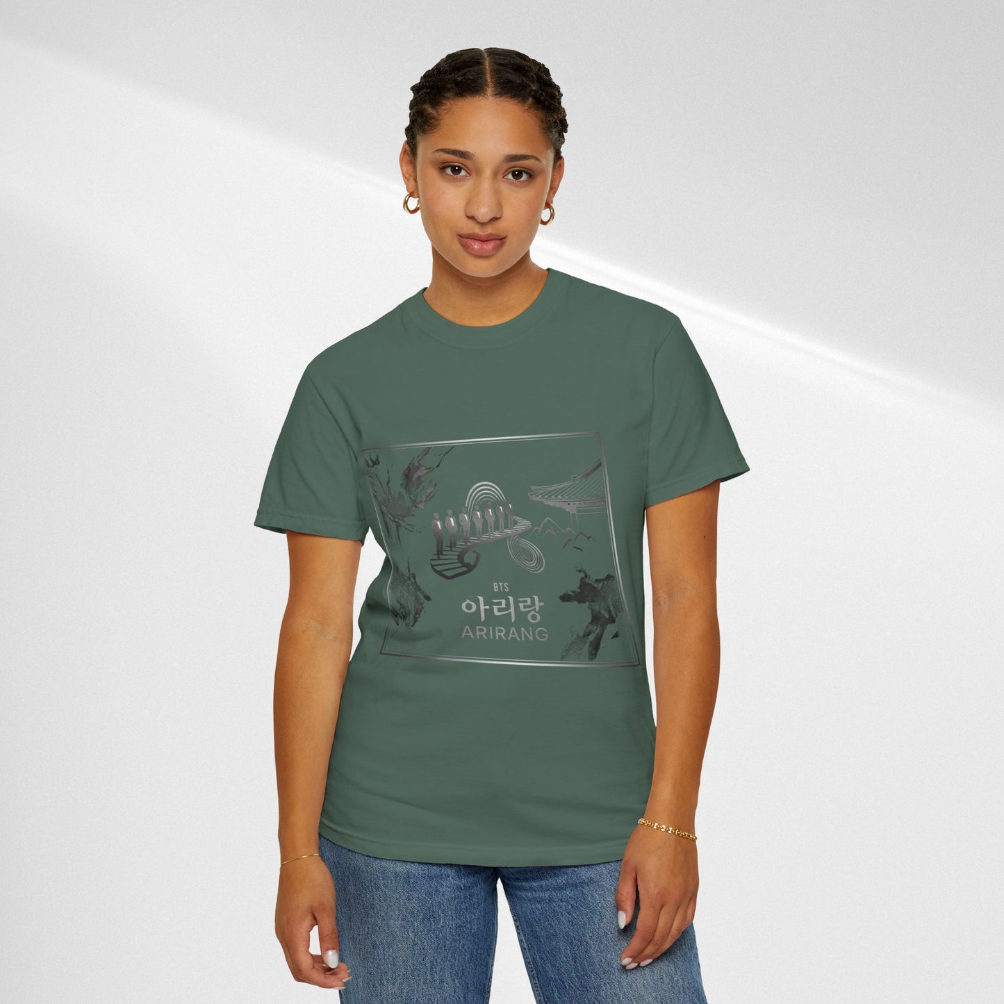 BTS Arirang Graphic T-Shirt — Korean Folklore Illustration Tee