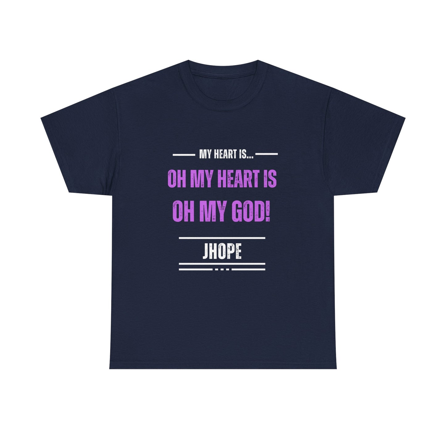 Graphic Tee — "Oh My Heart Is Oh My God!" J-Hope Fan Shirt