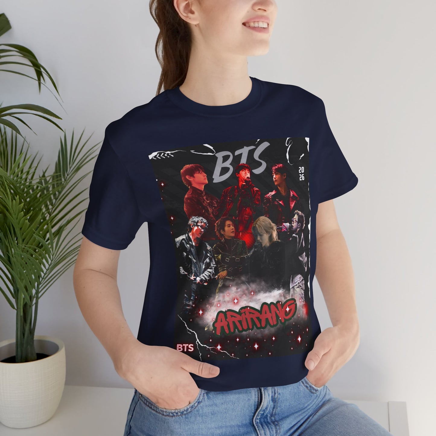 BTS ARIRANG Band Graphic Tee — 'BTS ARMY' Retro Concert Poster Shirt