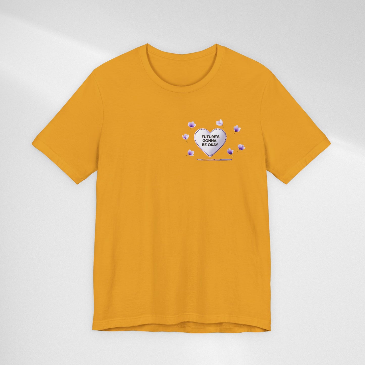 Future's Gonna Be Okay T-Shirt — Purple Heart Positive Graphic Tee