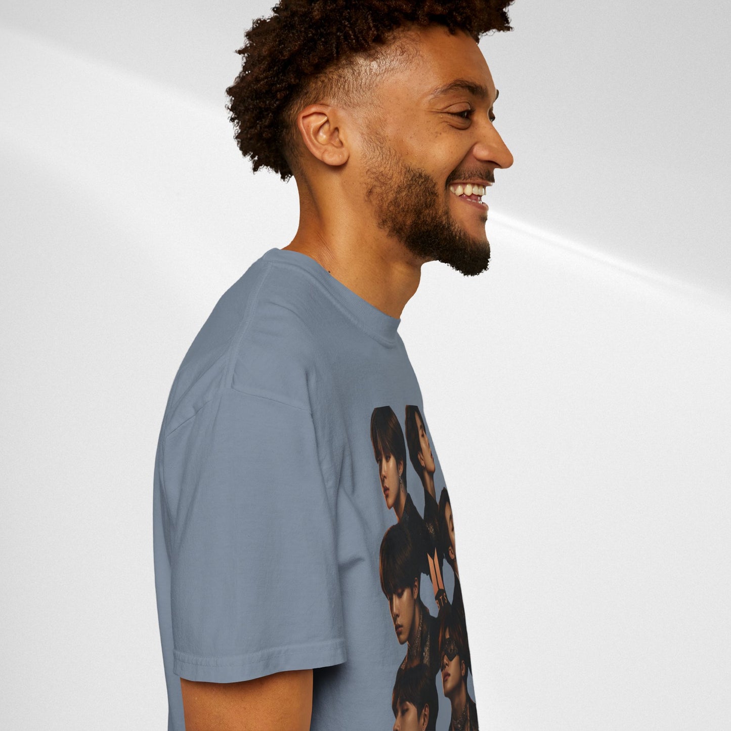 BTS Portrait Collage T-Shirt — Dark Mood Graphic Tee