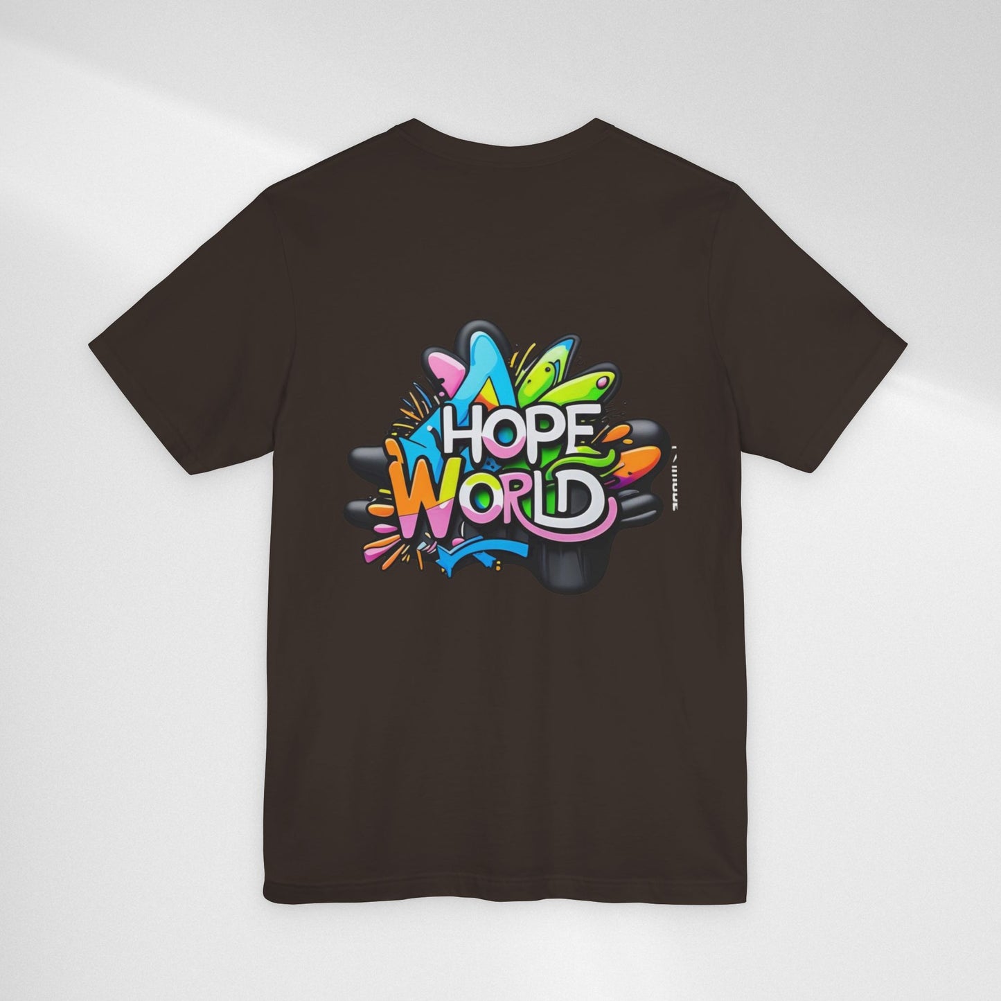 Hope World Graphic Tee — Colorful Graffiti BTS-Inspired Shirt