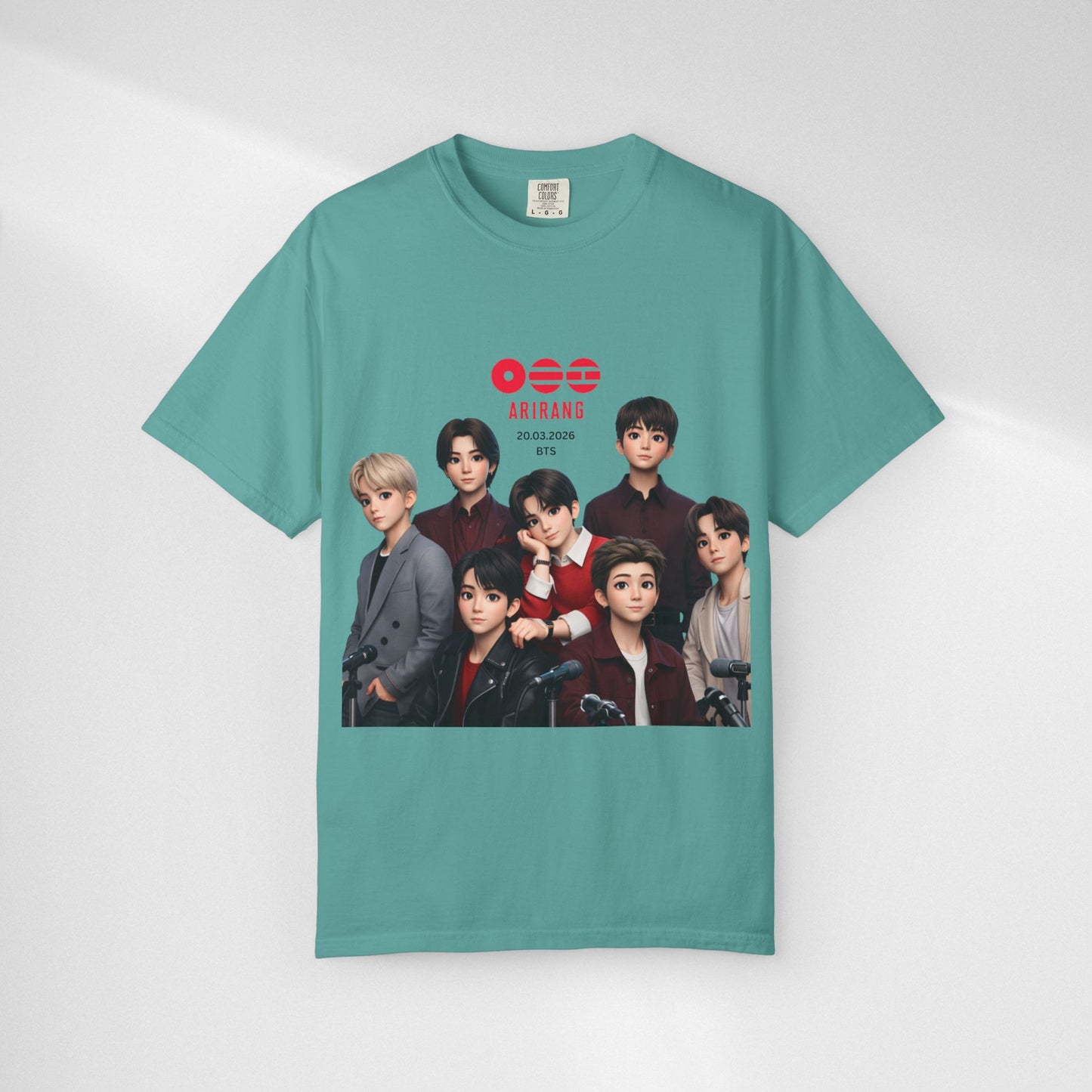 BTS Band Photo T-Shirt — Group Portrait Graphic Tee