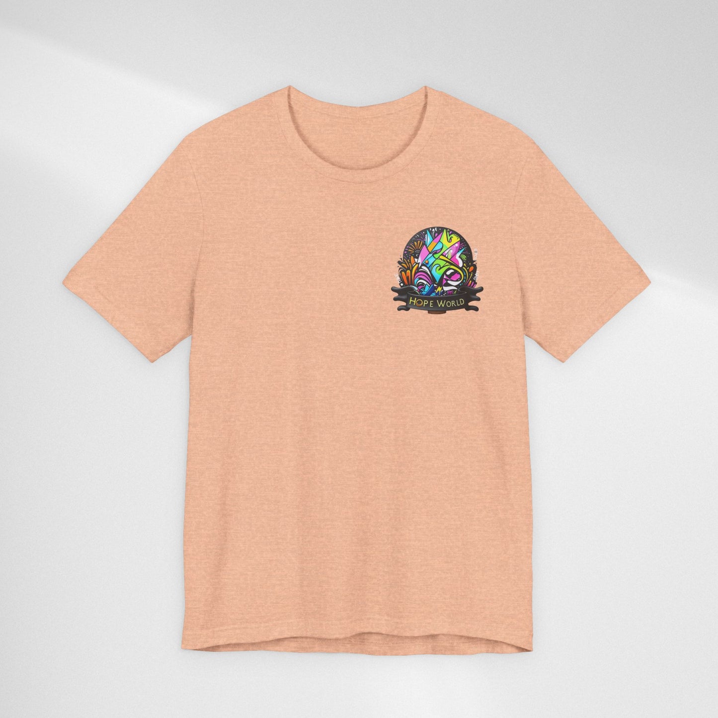 Hope World Graphic Tee — Colorful Graffiti BTS-Inspired Shirt