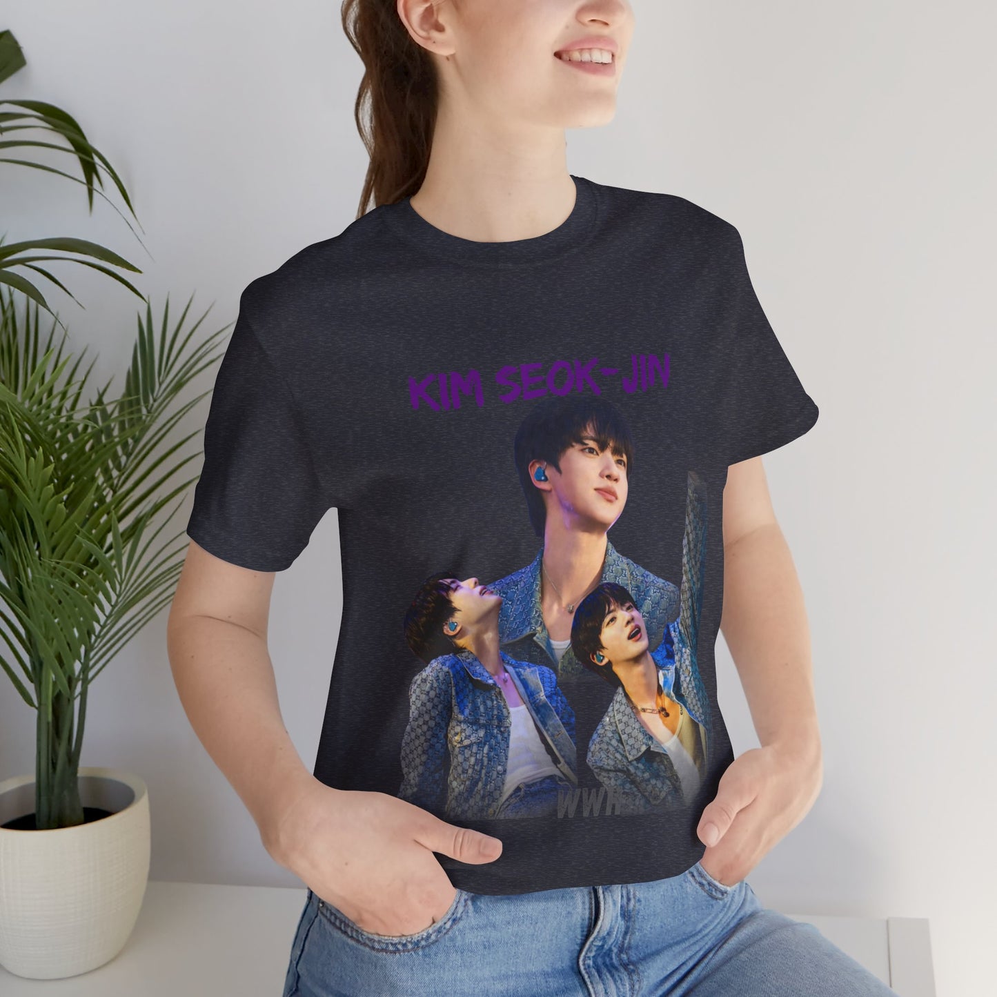 K-Pop Idol Photo Tee — 'Kim Seok-Jin' Graphic T-Shirt