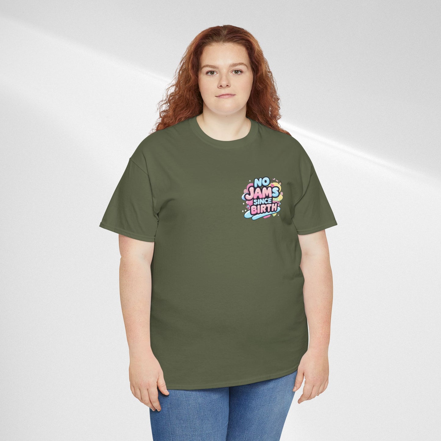 No Jams Since Birth T-Shirt — Cute Pastel Graphic Tee