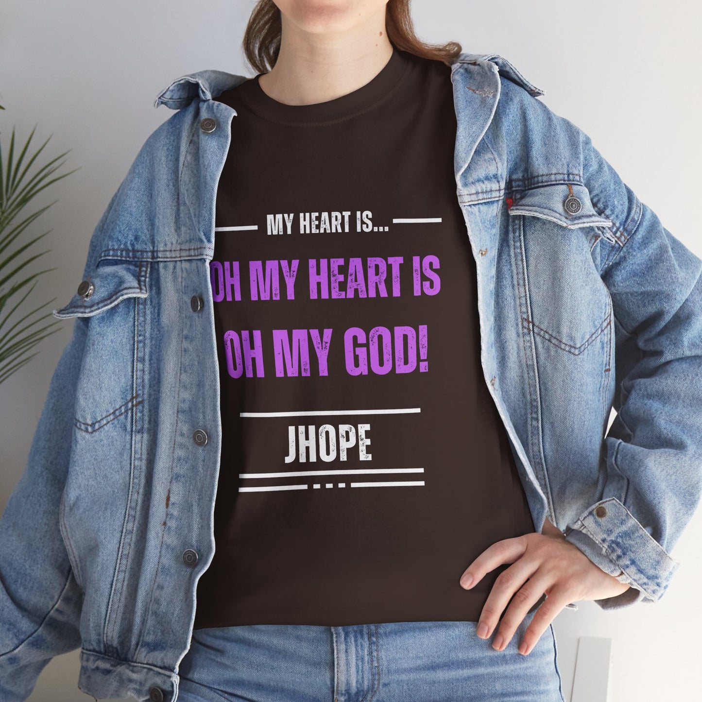 Graphic Tee — "Oh My Heart Is Oh My God!" J-Hope Fan Shirt