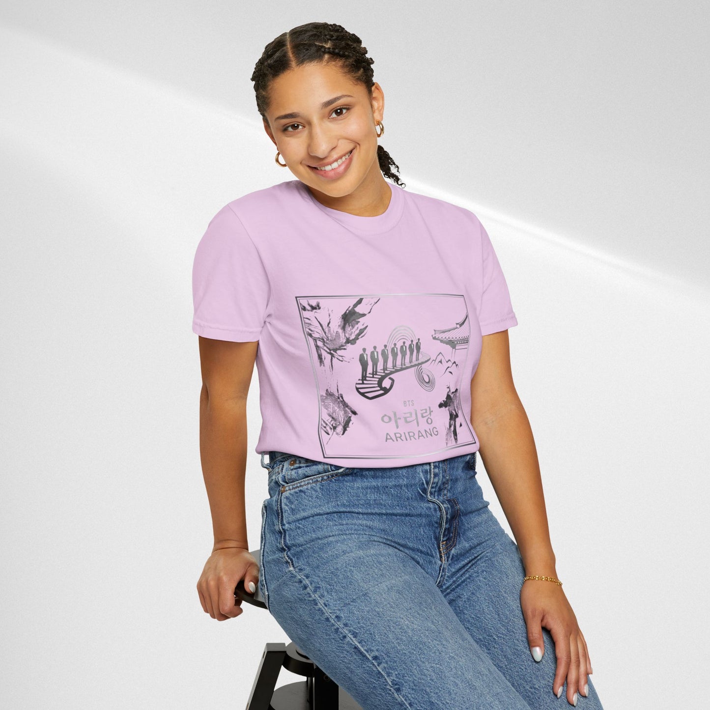 BTS Arirang Graphic T-Shirt — Korean Folklore Illustration Tee