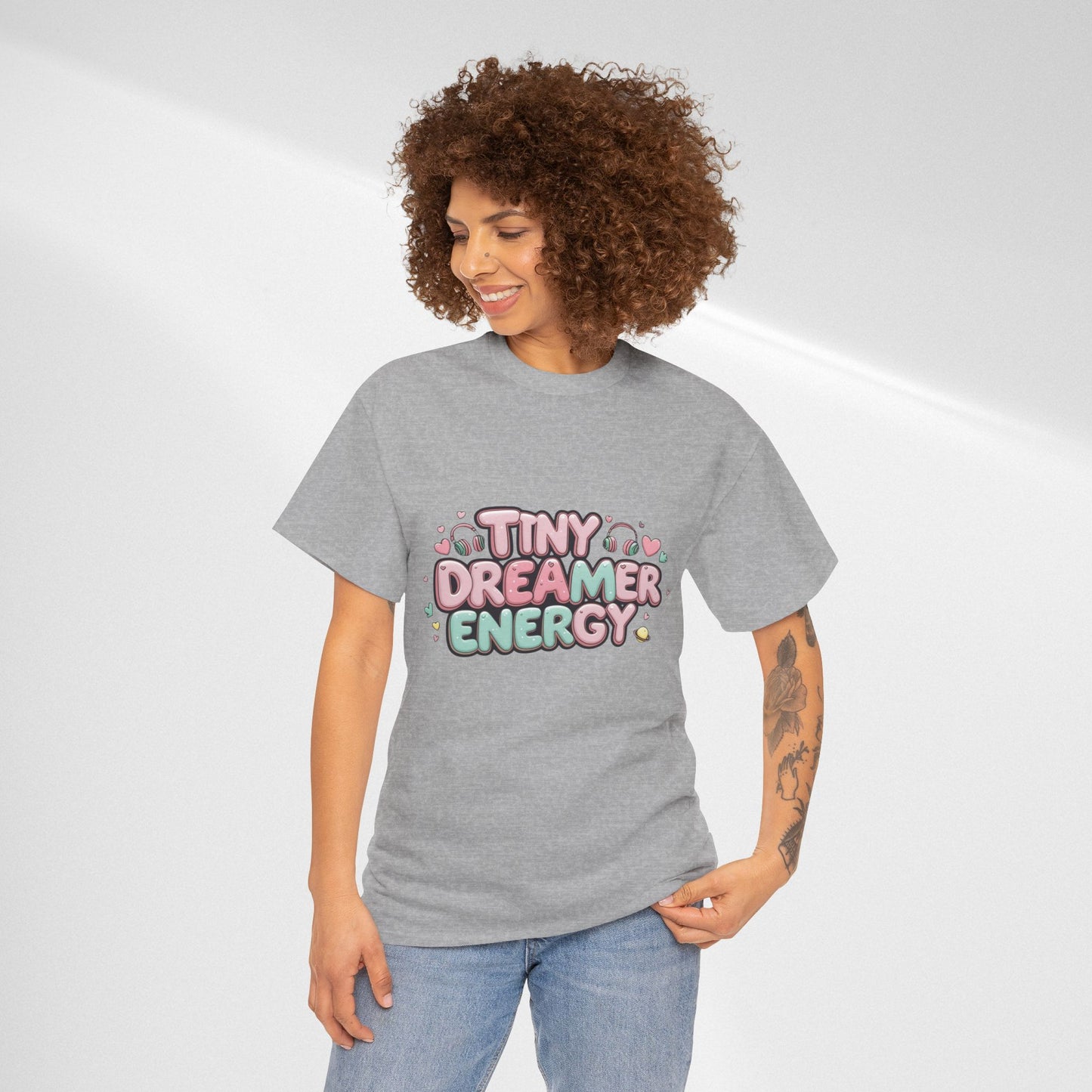 TinyTan Dreamer Energy T-Shirt — Cute Pastel Graphic Tee