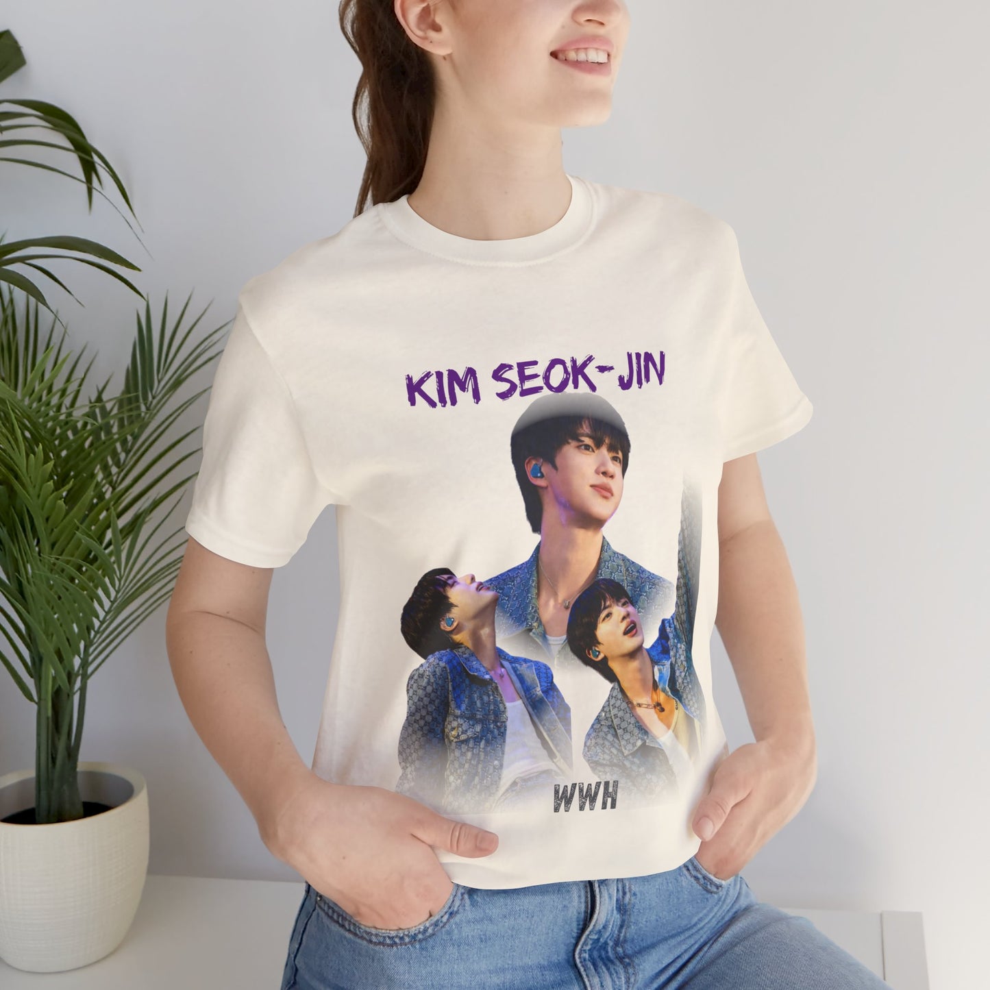 K-Pop Idol Photo Tee — 'Kim Seok-Jin' Graphic T-Shirt