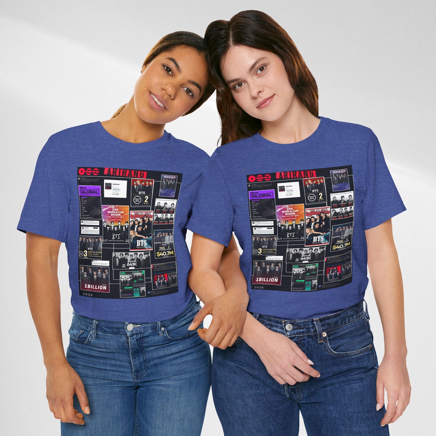 BTS  ARIRANG Collage Graphic Tee — K‑Pop Fan Tribute Shirt