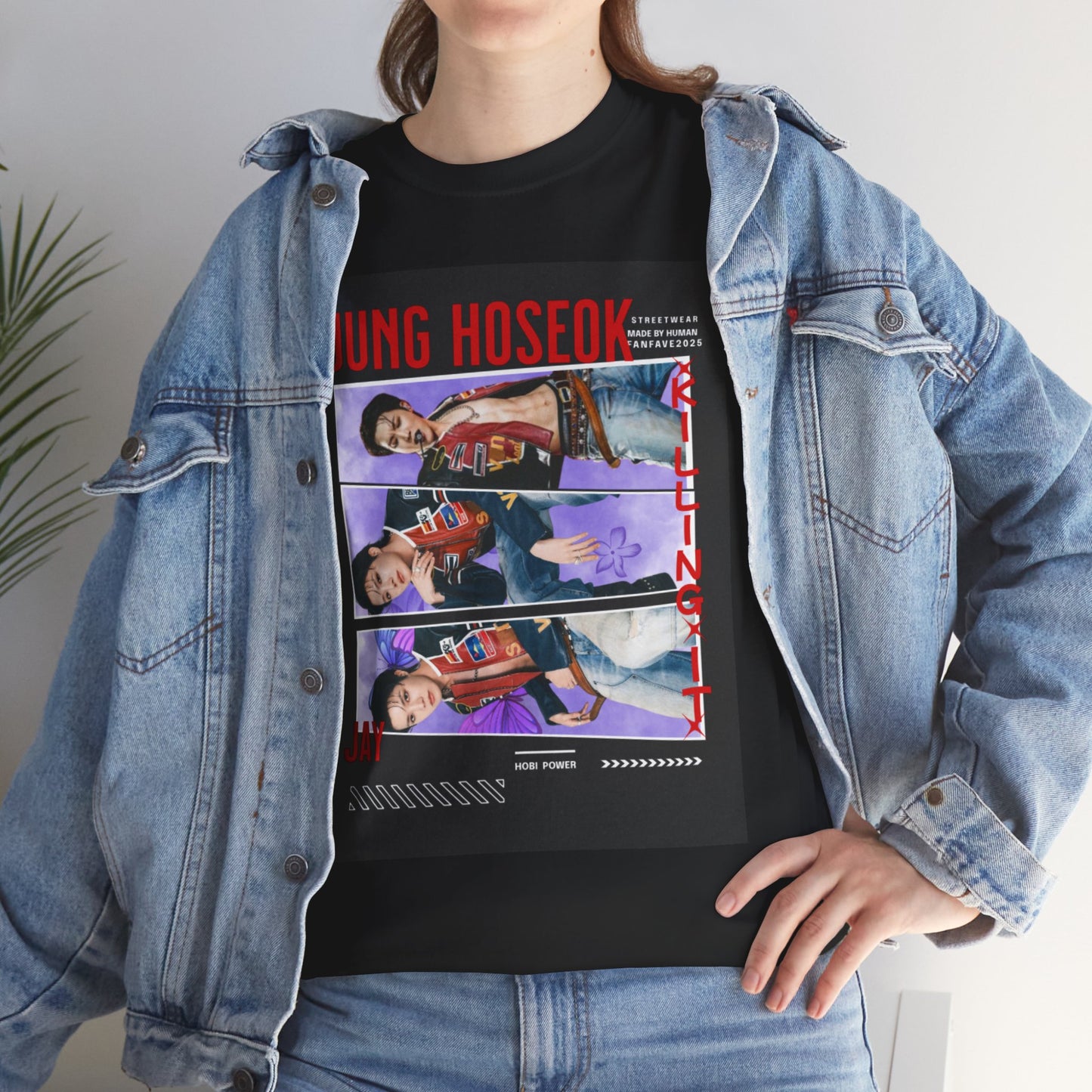 Jung Hoseok Photo Collage Tee — Retro K-Pop Fan Shirt