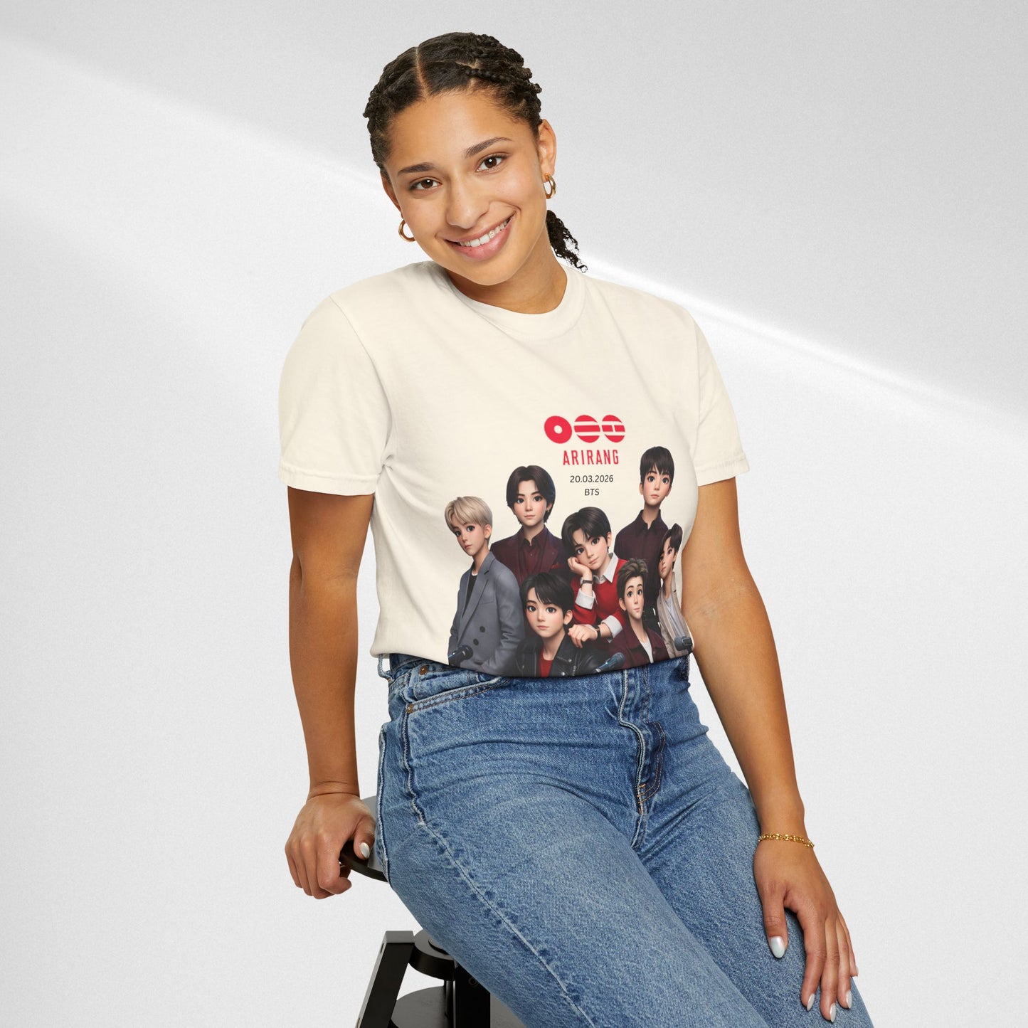 BTS Band Photo T-Shirt — Group Portrait Graphic Tee