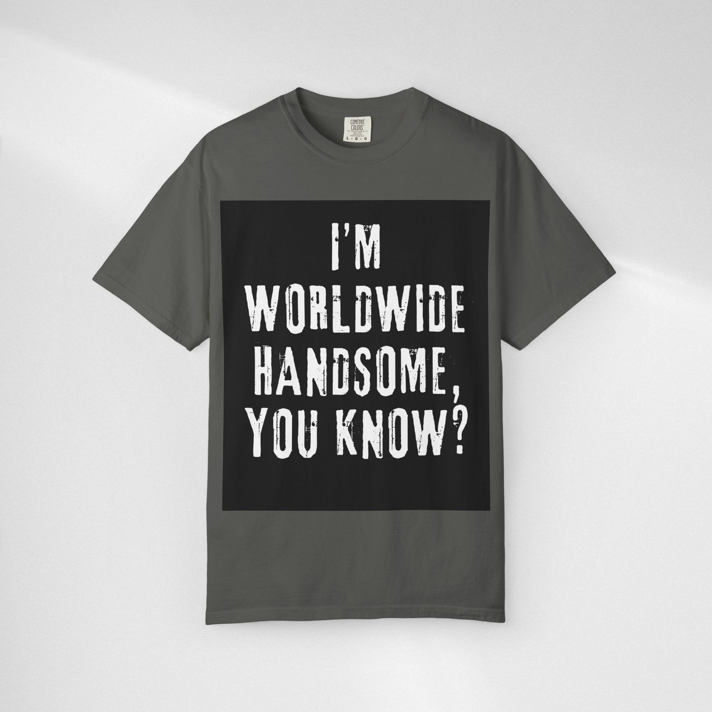 Worldwide Handsome T-Shirt — "I'm Worldwide Handsome, You Know?" Funny Graphic Tee