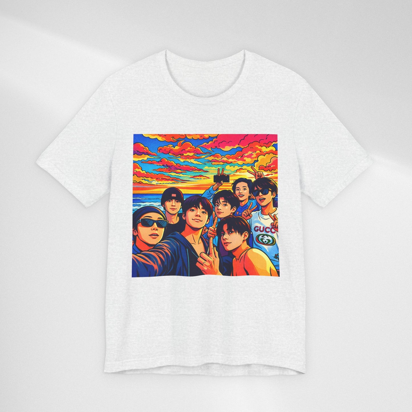 BTS Vibrant Sunset Group Portrait Tee