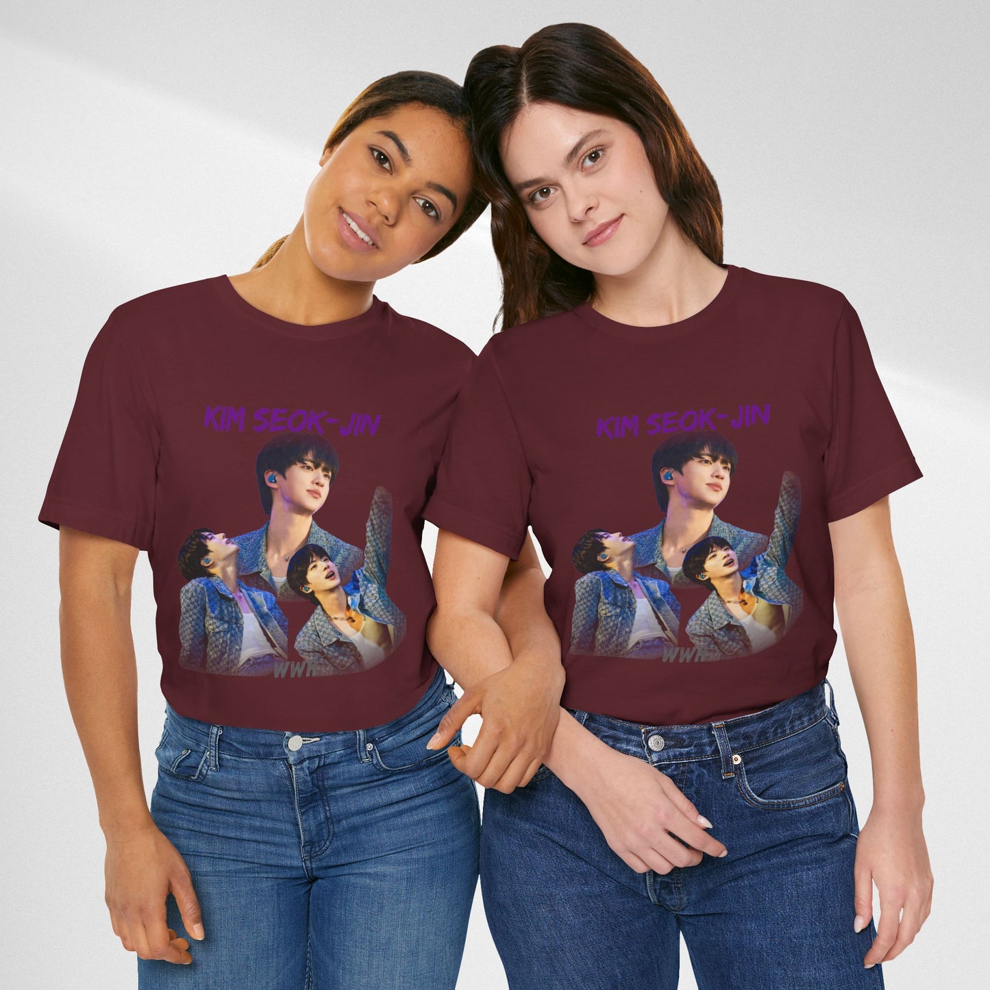K-Pop Idol Photo Tee — 'Kim Seok-Jin' Graphic T-Shirt