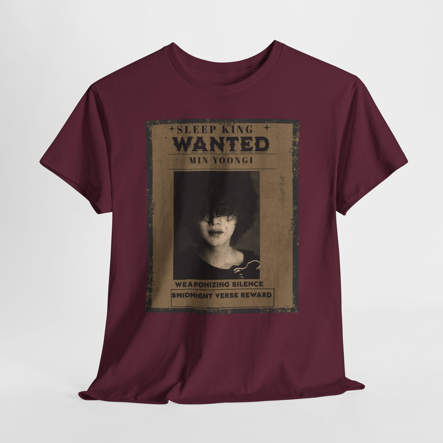 Suga Vintage “Sleeping Wanted” Retro Poster T-Shirt