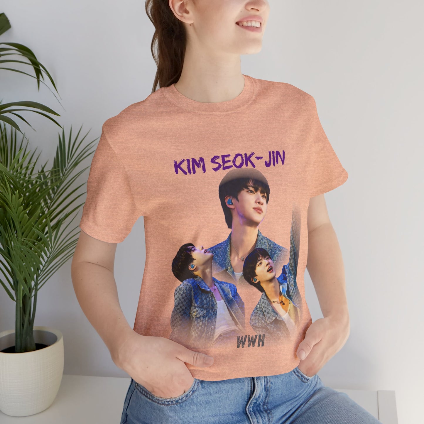 K-Pop Idol Photo Tee — 'Kim Seok-Jin' Graphic T-Shirt