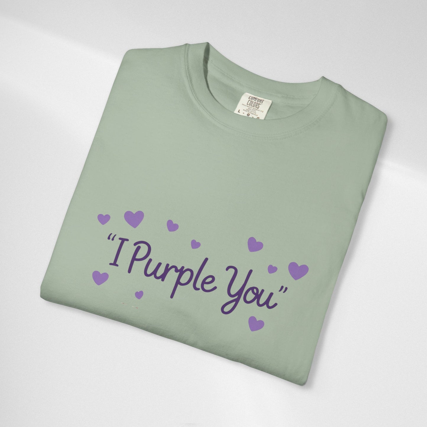 I Purple You T-Shirt — Cute Purple Hearts Valentine Tee