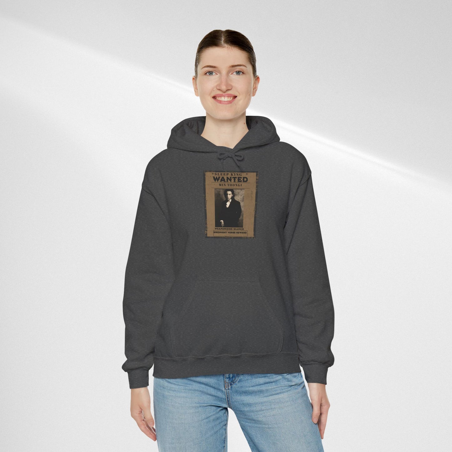 Suga Wanted Poster Hoodie — Vintage 'Wanted' Photo Sweatshirt