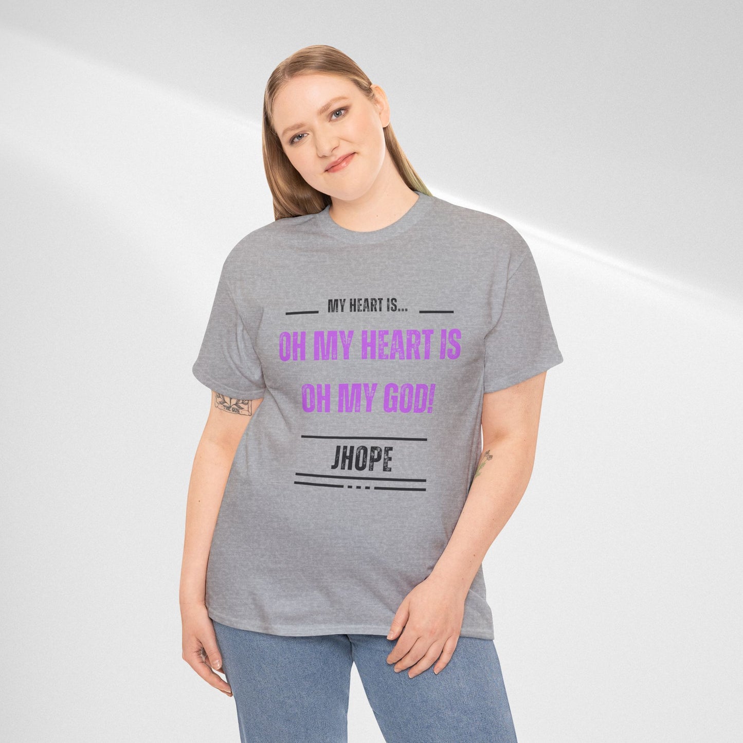 Graphic Tee — "Oh My Heart Is Oh My God!" J-Hope Fan Shirt