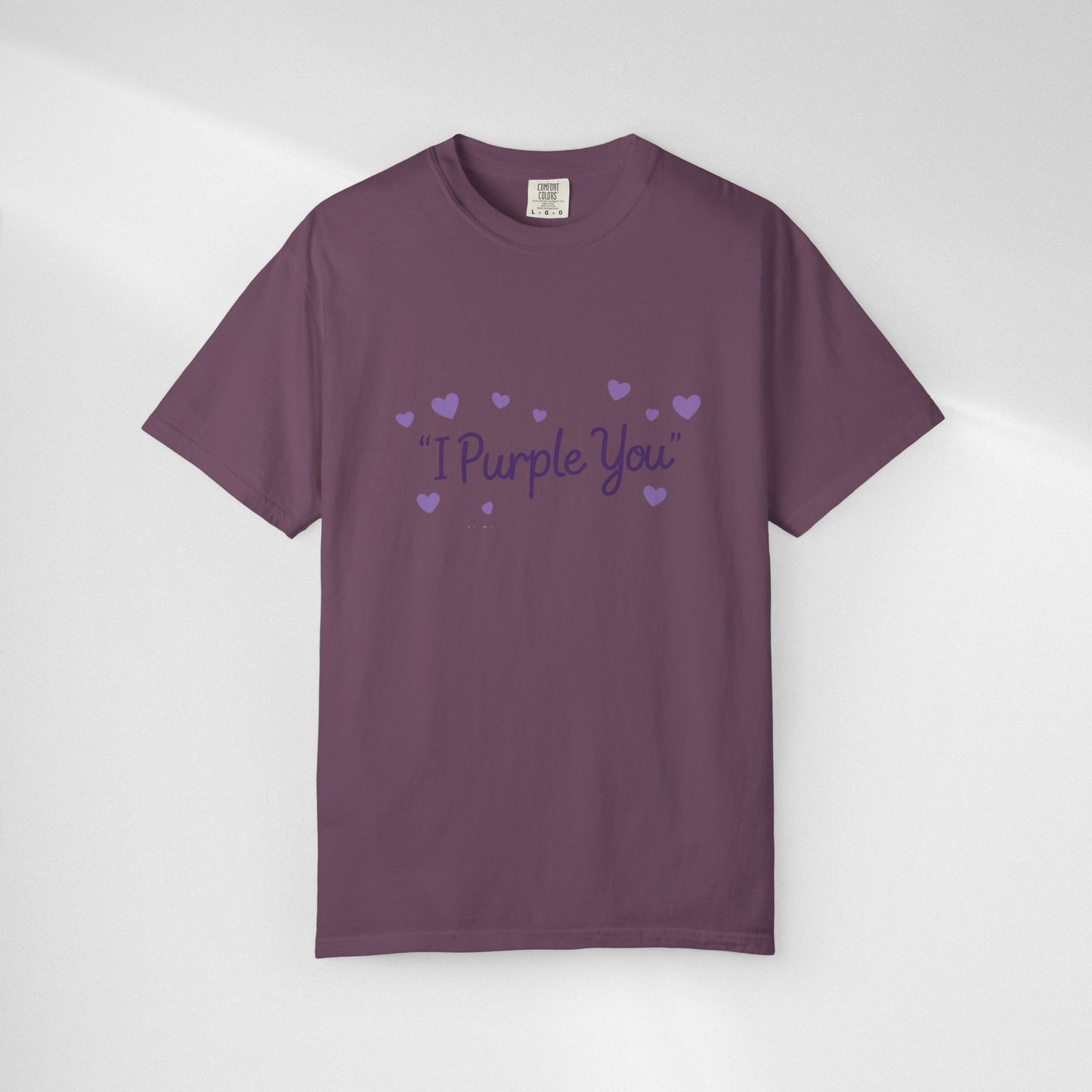 I Purple You T-Shirt — Cute Purple Hearts Valentine Tee