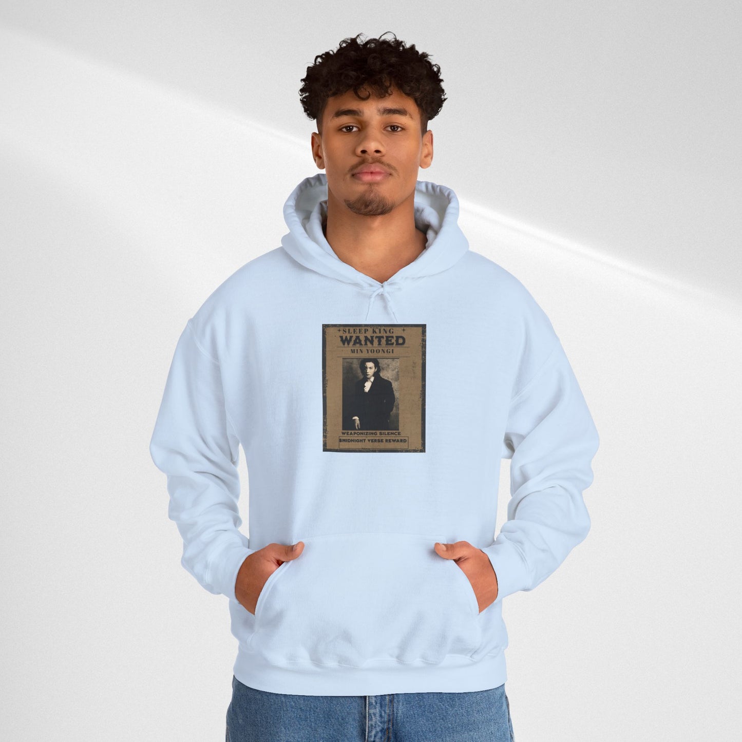Suga Wanted Poster Hoodie — Vintage 'Wanted' Photo Sweatshirt