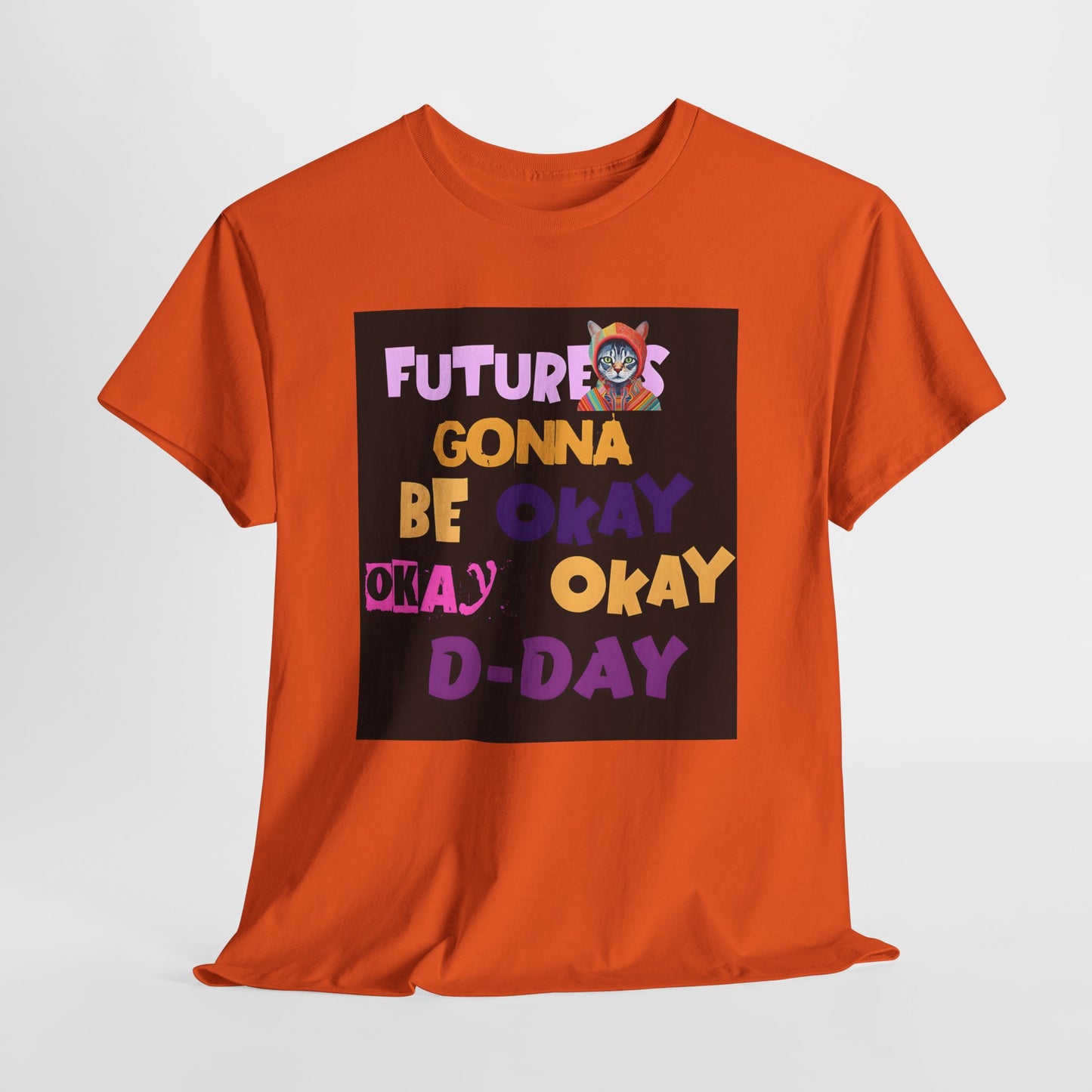 Future's Gonna Be Okay D-Day T-Shirt — Positive Retro Graphic Tee
