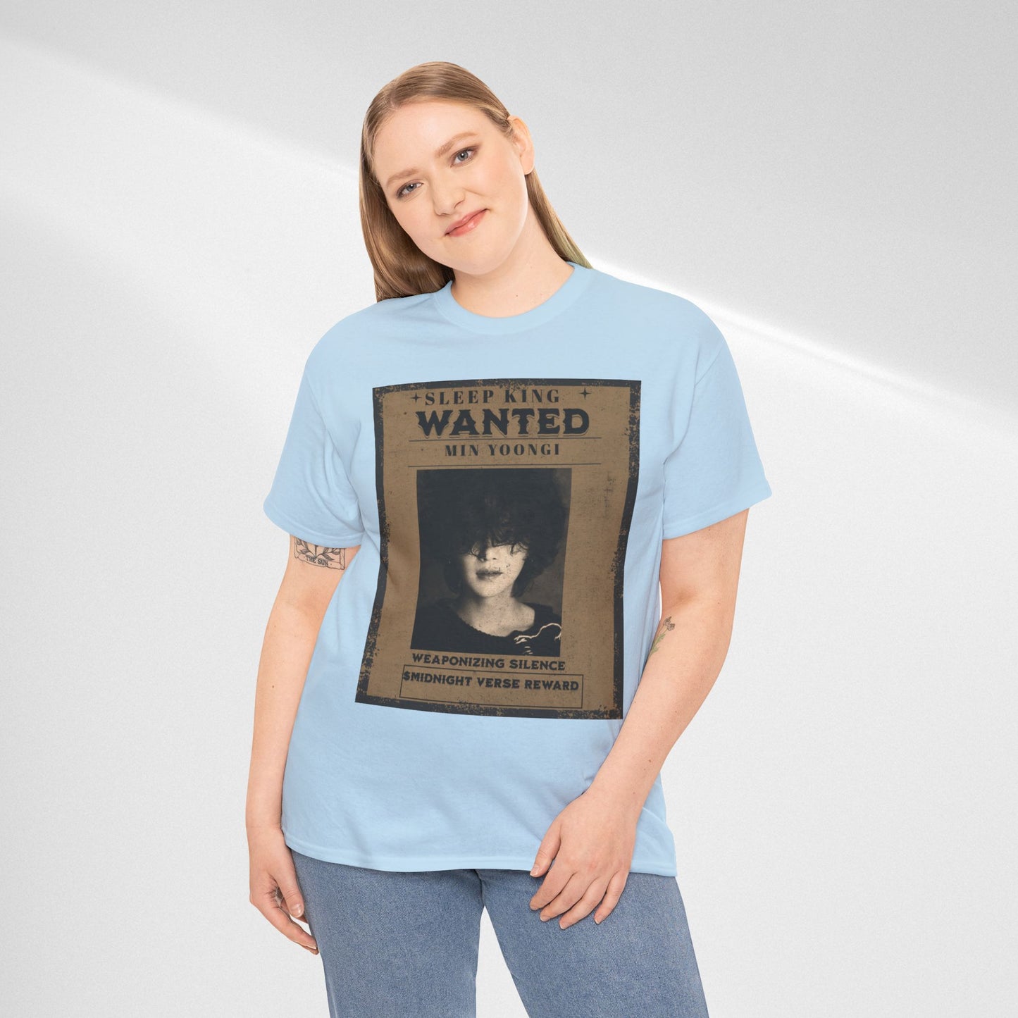 Suga Vintage “Sleeping Wanted” Retro Poster T-Shirt
